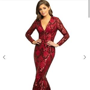 Jonathan Kayne Gown Style#9245 & custom earrings!